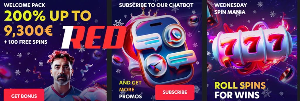 1 red welcome bonus